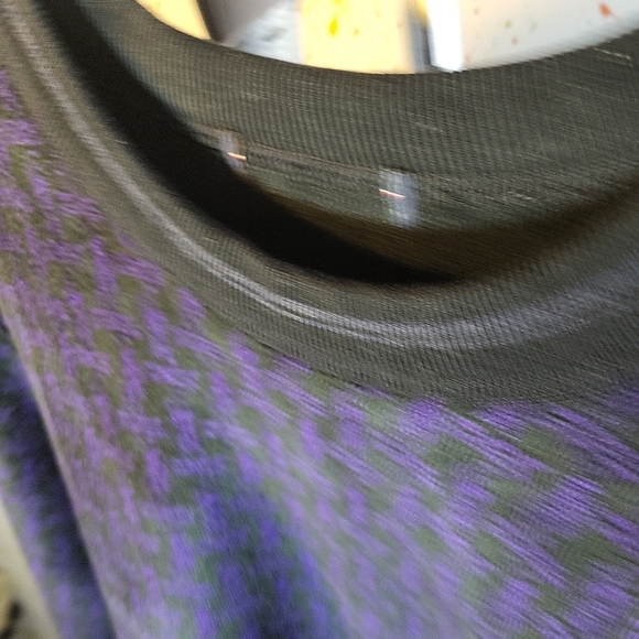Purple And Black Sweater Woman Size M - Picture 3 of 4